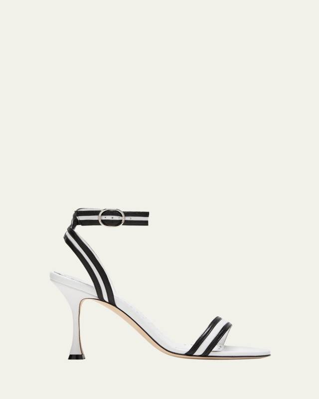 Chongasa Bicolor Ankle-Strap Sandals